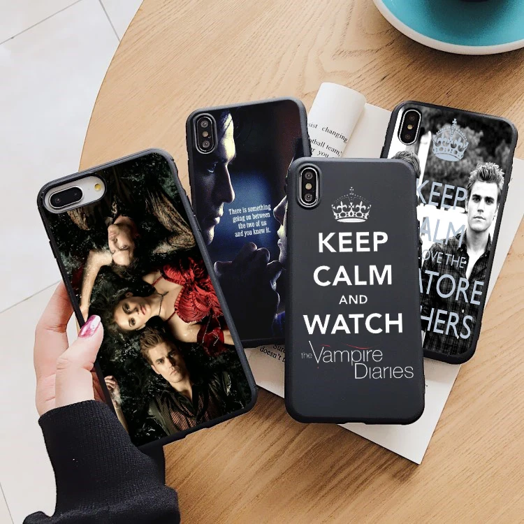The Vampire Diaries Salvatore black TPU Soft Silicone Phone Case for iPhone 11PRO MAX Xs 12mini 12pro Max SE XR 6 7 8 Plus cover | Мобильные