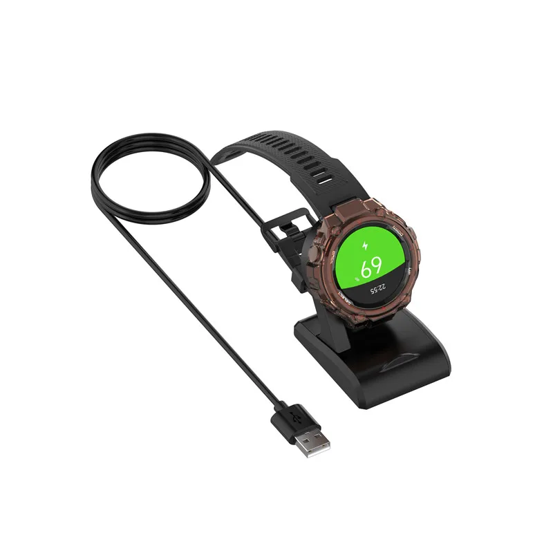 Huami Amazfit T-Rex A1918 GTS GTR 용 USB 충전 도크 크래들, 시계 충전기 베이스, 전원 충전 케이블 액세서리, 47mm, 42mm