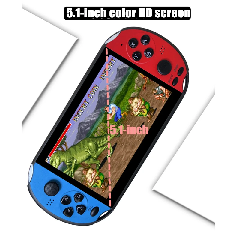 5.1 inch Handheld Game Player X12 PLUS Retro Video Game Console Built-in 2000+Classic Games Support TF Arcade Game Consoles