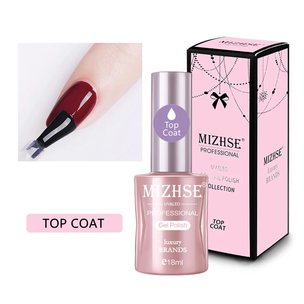 MIZHSE 2 шт гель для ногтей верхний слой и Базовое покрытие для ногтей Vernis полуперманентный УФ-светодиодный светильник Быстросохнущий на воздухе впитывающий Гель-лак