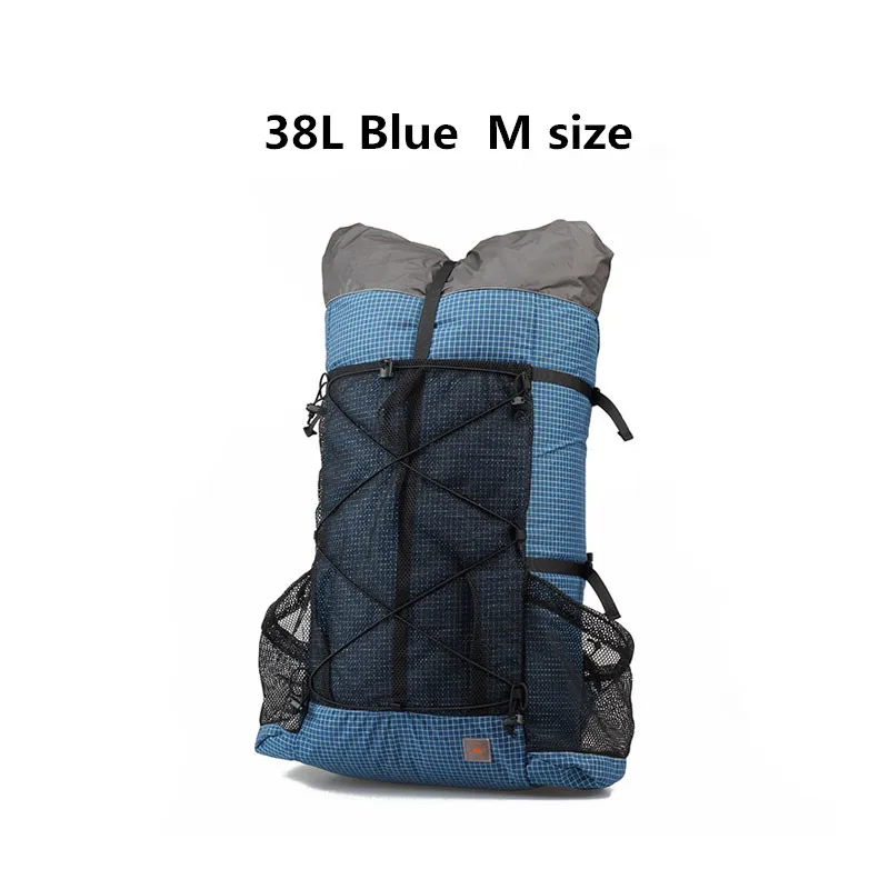 3F UL gear Рюкзак UHMWPE Сверхлегкий походный рюкзак легкий прочный активный отдых, путешествия, скалолазание 26L/38L - Цвет: 38L  Blue M