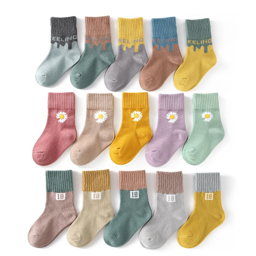 Special Offers Spring Sock Winter Baby-Boys-Girls Sports Cotton Warm Pop Student Kid 5pairs/Lot Clothes-Accessories qxQKMOjJ8nM