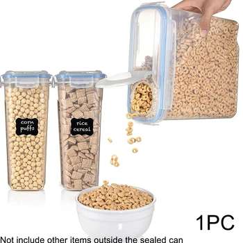 

1 Pcs 4L / 2.5L Cereal Dispenser Storage Box Kitchen Food Grain Rice Container Rice Flour Grain Storage