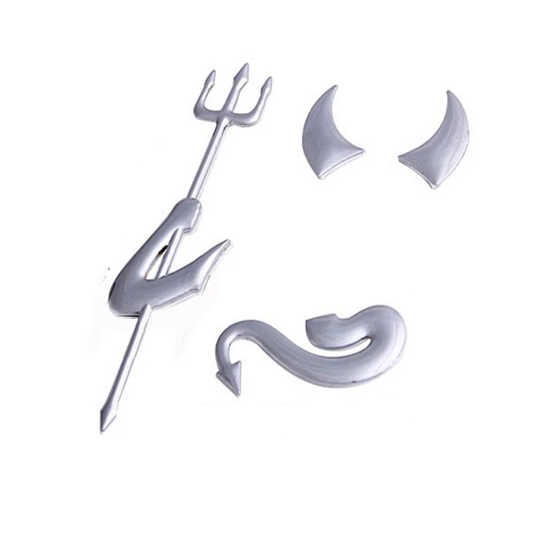 

1 PC Fashion 3D Little Devil Car Sticker for ford focus 2 3 Hyundai solaris i35 i25 Mazda 2 3 6 CX-5 Car Accessories