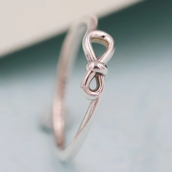 

2020 Newest Original Classic Infinity Knot Rings For Women 925 Sterling Silver Ring Wedding Party Gift DIY Europe Jewelry