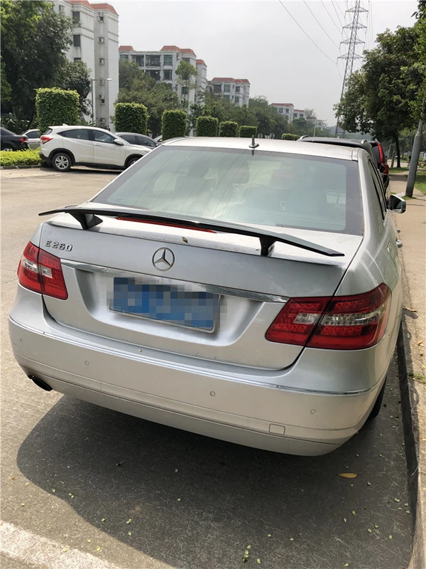 Для W212 спойлер 2006 2018 Mercedes Benz E CLASS TF E200 E260 E63 Спойлер ABS Материал заднее крыло