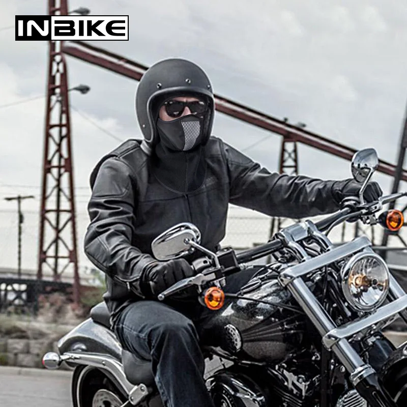 INBIEK мотоциклетная маска для лица Зимний Лыжный спортивный шарф тепловой обёртый шейный протектор для мотокросса Теплый головной убор для мотоцикла