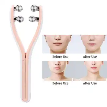 

Face Massage Roller V Face EMS Face Stretch Massage Roller Lift Up Lifting Tightening Anti-Wrinkle Face Stretch Massager