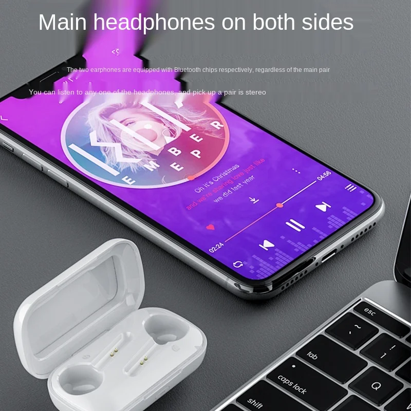 Fashion trend new Bluetooth headset touch 5 0 wireless stereo TWS private model cross border exclusively for mini goddess