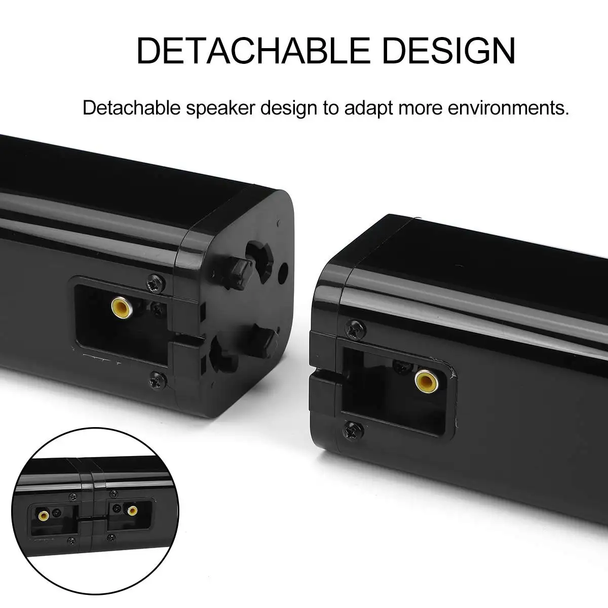 40W HiFi Wireless bluetooth Soundbar Speaker 3D