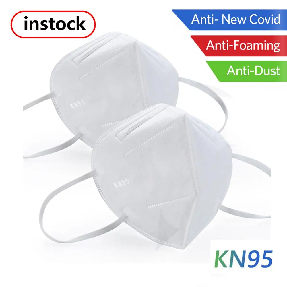 

10 pcs KN95 Dustproof Anti-fog And Breathable Face Masks 95% Filtration N95 Masks Features as KF94 FFP2