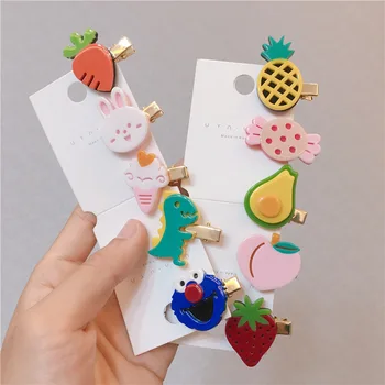

Child fashion fruit hair accessories cartoon cute acetate hair clips for girls