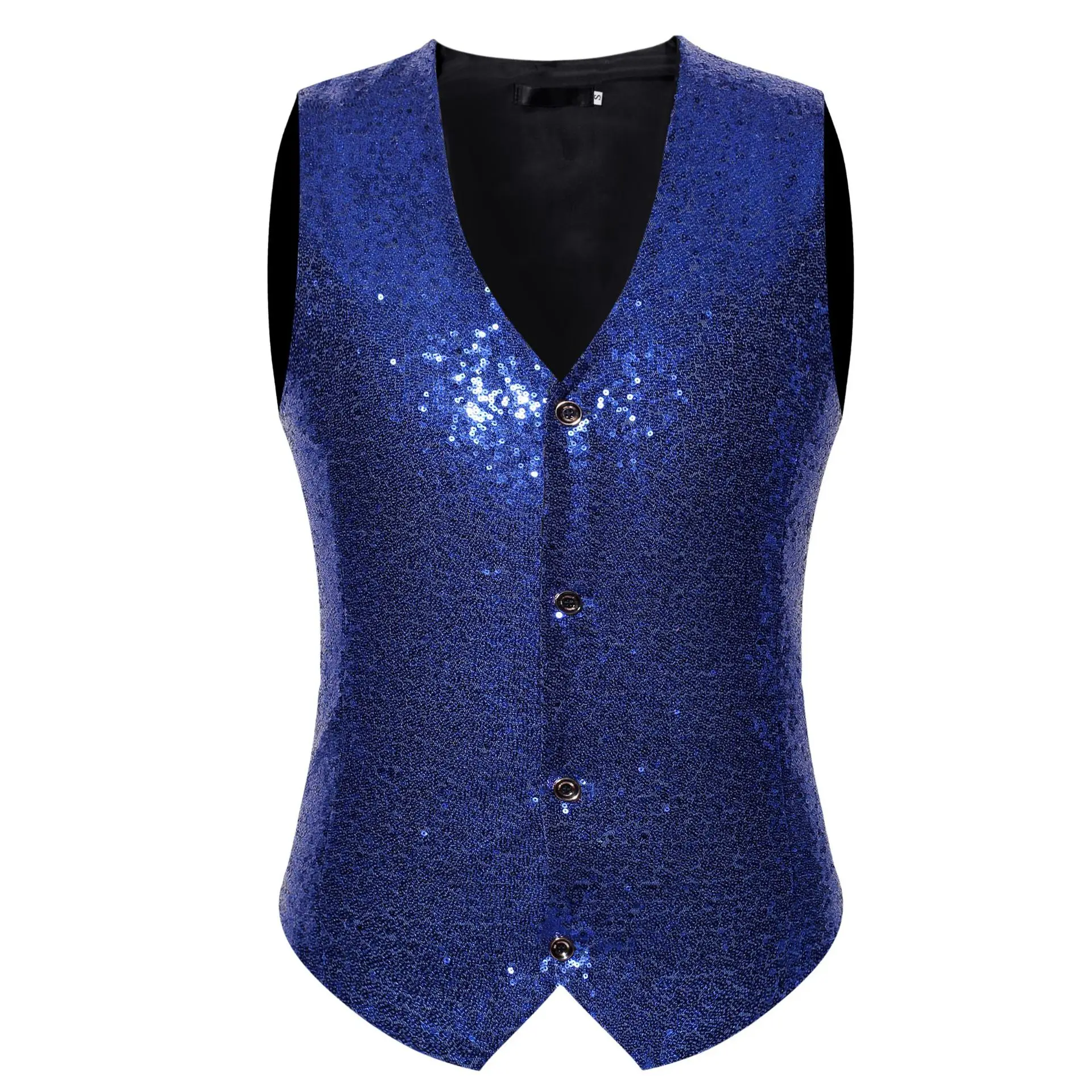 

Fashion Dancing Dress Sequin Clothing Large Size Loose-Fit Waistcoat Zt-mj13