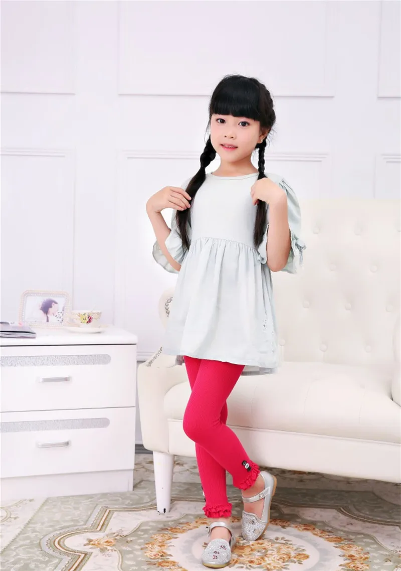 Осенне-зимние колготки в Корейском стиле для детей, кружевные чулки-капри, не легко скатываются хлопковые носки для младенца, детские носки
