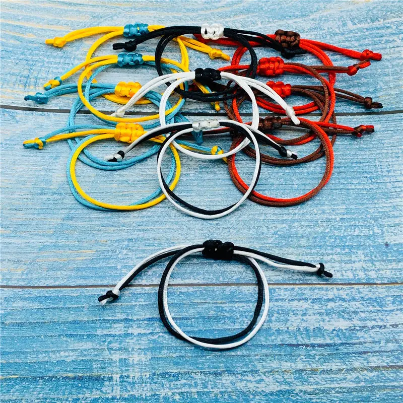 

Personality Handmade Color Matching Rope Chain Bracelet for Women and Men Fashion Jewelry Simple Adjustable Bracelet Gifts