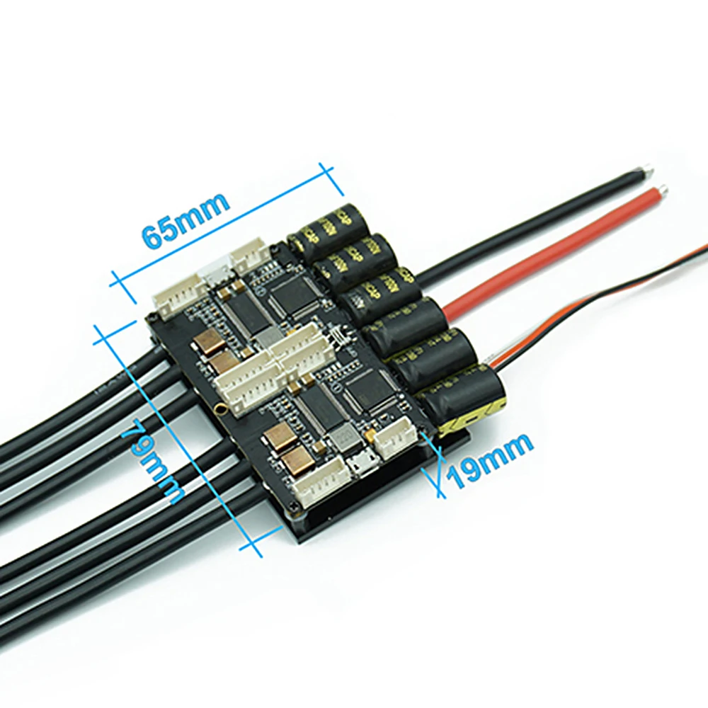 

RC Car V4.20 Dual FSESC4.20 100A ESC w/ BEC Anodized Aluminum Heatsink for Electric Skateboard Drone E-bike E-scooter Robot