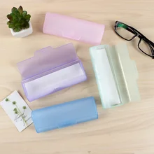 

Fashion Portable Color Translucent Myopia Reading Glasses Box Eyewear Accessories Candy Color Plastic Spectacles Storage Box