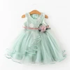 Lace Little Princess Dresses Summer Solid Sleeveless Tulle Tutu Dresses For Girls 2 3 4 5 6 Years Clothes Party Pageant Vestidos ► Photo 3/6