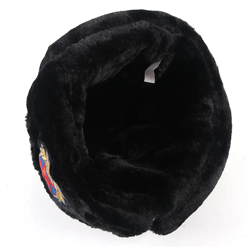 Ushanka Russian Winter Bomber Hats For Men 2021 Outdoor Warm Autumn Snow Pilot Cap Faux Fur Earflaps Trapper Soviet Hat waterproof bomber hat