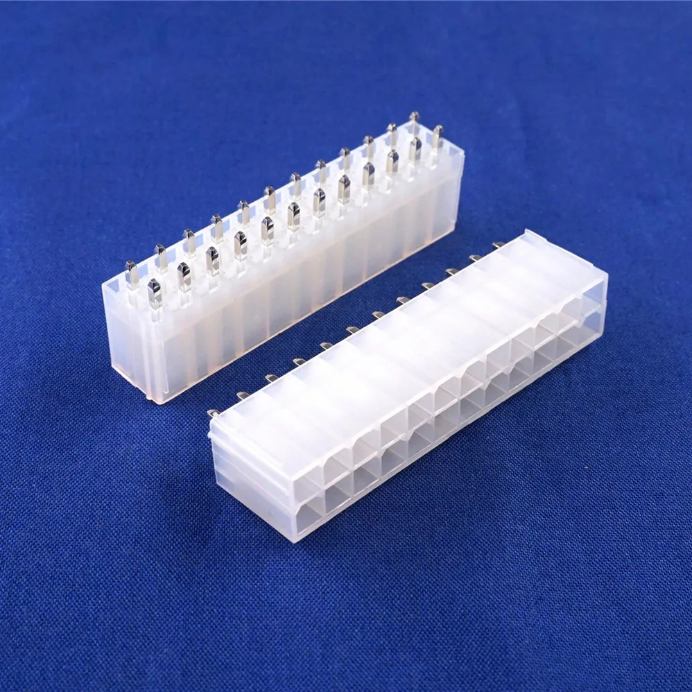 50 шт. 4 2 мм 24 контакта штыревой разъем положения материнская плата|male power connector|4 pin