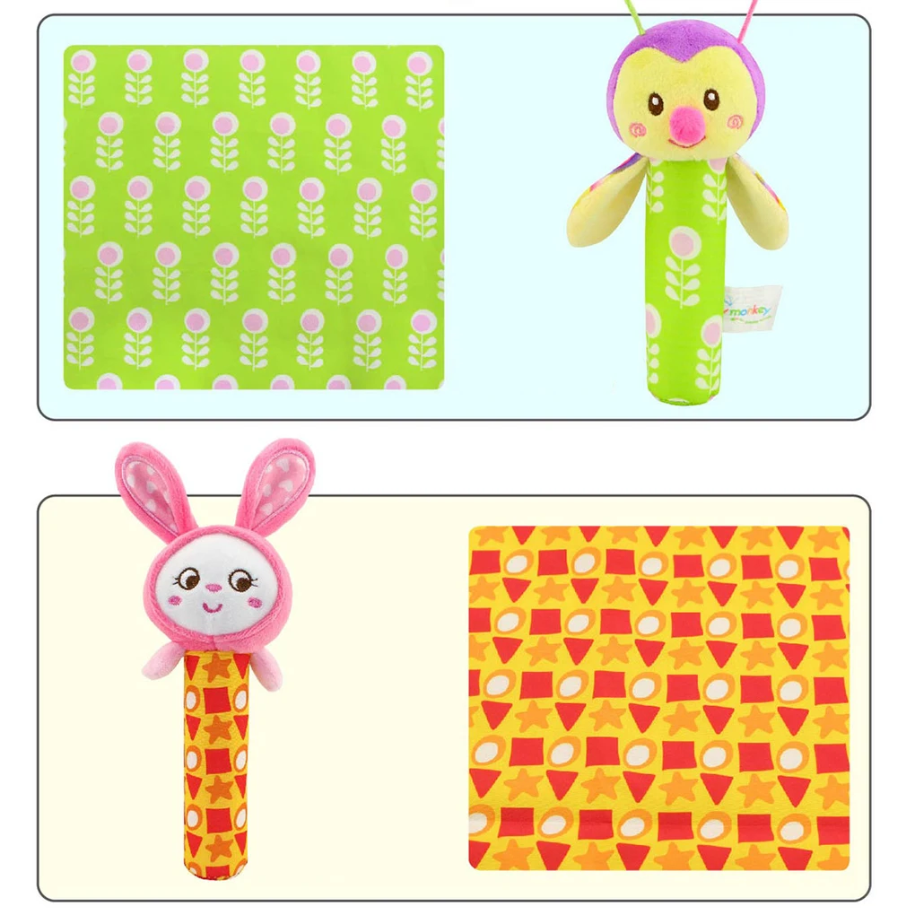 Новая маленькая игрушка-погремушка, многофункциональная плюшевая игрушка в виде животного, милая детская коляска, висячий колокольчик, игрушка в подарок, детская игрушка с ручкой, горячие подарки