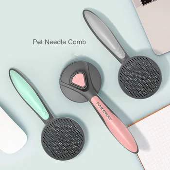 

Pet Self-cleaning Comb Cat Hair Cleaning Comb French Bulldog Teddy Poodle Remover Brush Pet Supplies