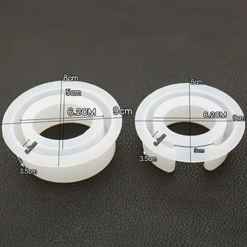 

Semi-opening C-shaped Bracelet Silicone Mold DIY Crystal Epoxy Oval Bracelets Large Size Mirror Crafts Making Molds L4ME