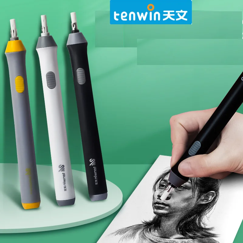 Резиновый ластик Tenwin Электрический стиратель с регулируемой длиной на