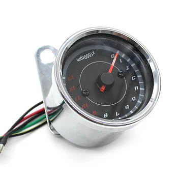 

1000 RPM universal motorcycle tachometer LED Screen DC 12V Meter Gauge 13K speedometer for honda Yamaha Suzuki