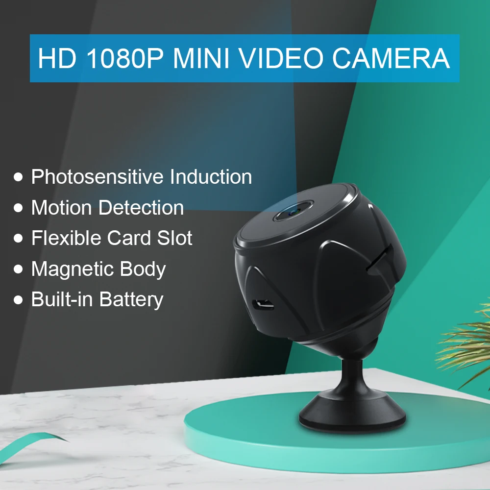 Мини-камера HD 1080P датчик ночного видения Видеокамера движения DVR микро камера
