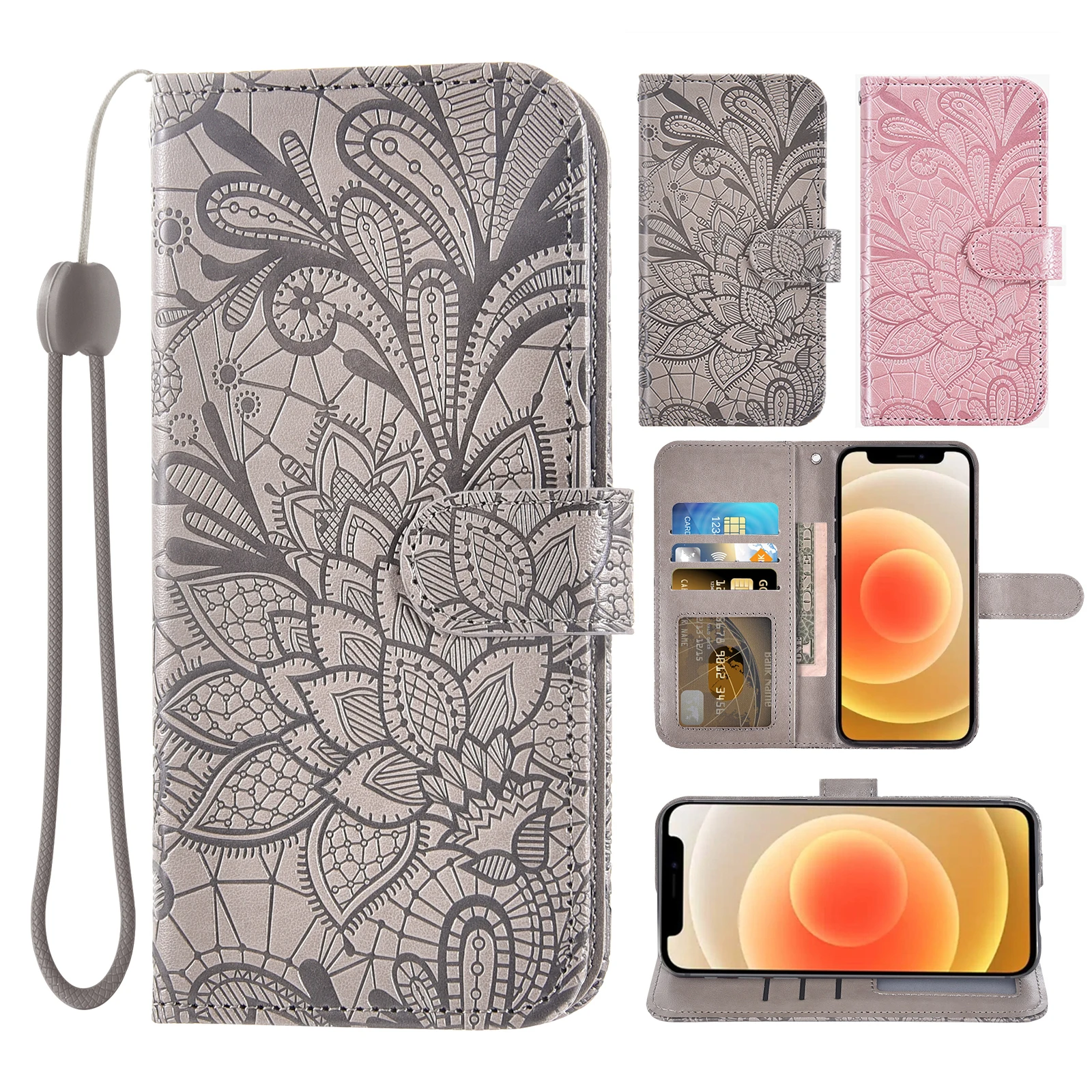 Luxury Flip Cover Leather Wallet Phone Case For Asus Rog 3 HS ZS661KS Credit card slot wrist | Мобильные телефоны и