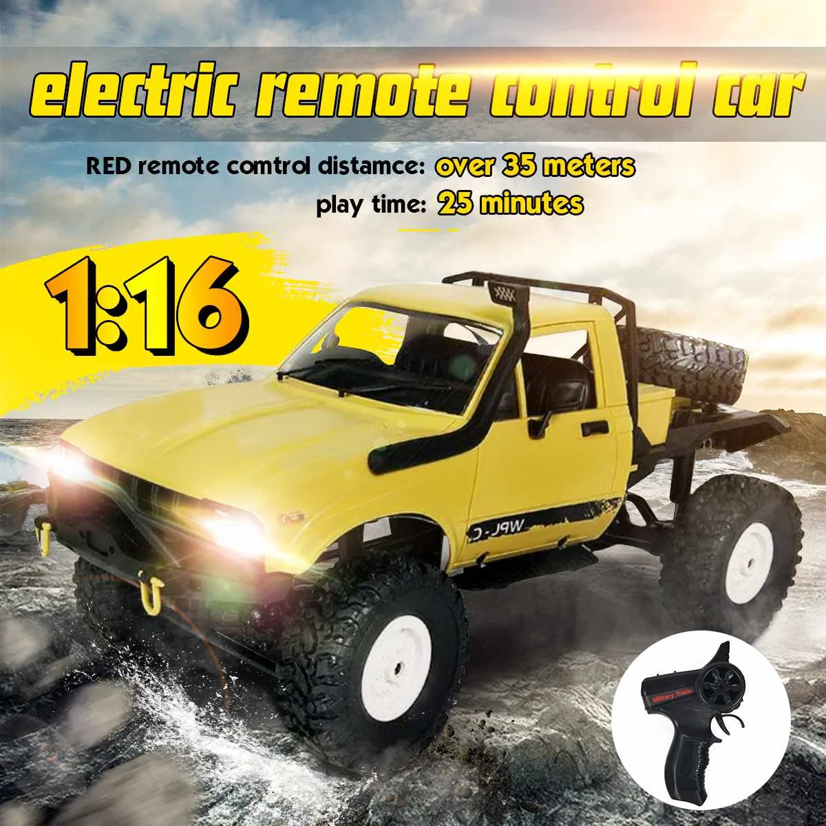 1:16 2,4G пульт дистанционного управления внедорожная модель автомобиля RC автомобиль Buggys DIY высокоскоростной гусеничный грузовик игрушки комплект части Chasis для детей подарок
