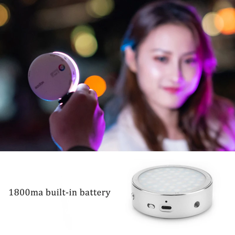 Godox R1 RGB светодиодный светильник портативный мини карманный заполняющий