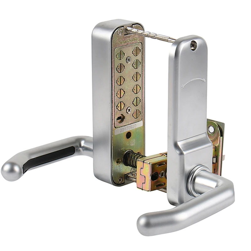 Smart Door Lock Smart Lock Electronic Lock Password Lock Long Handle Keyless Mechanical Digital Door Lock Password Keypad Home Garden Yard Wooden Iron Gate lock Pushbutton