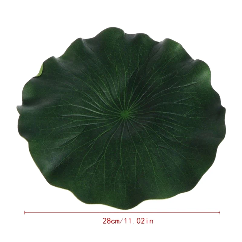 5pcs 10cm simulation lotus flower simulation water lily lotus water pool fish pond decoration - Цвет: 28cm