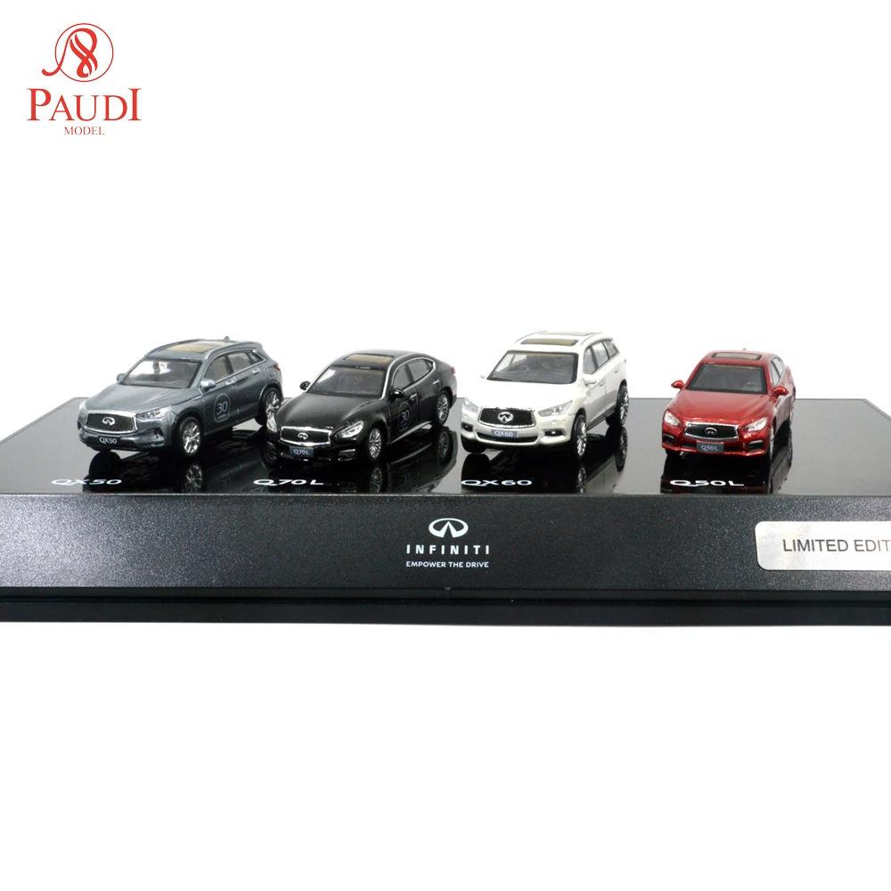 Модель Paudi 1/64 1:64 1 64 Infiniti 30th юбилей Ограниченная серия четыре набора коллекция