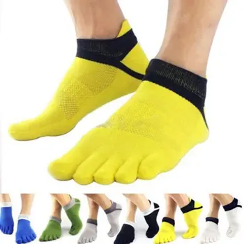 

Men Socks Boys Cotton Finger Breathable Five Toe Socks Autunn Winter Male Ankle Sock