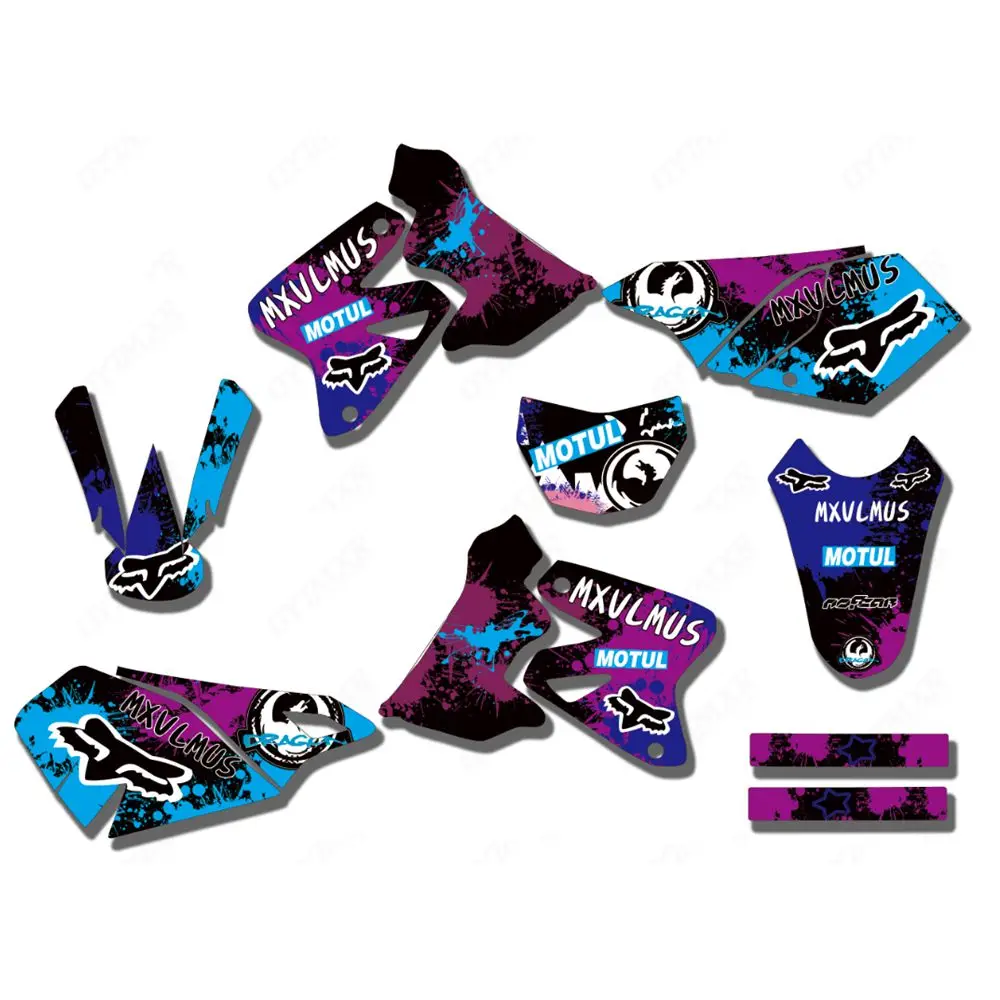 

New Full Graphics Decals Stickers Custom Number Name Glossy Bright Stickers Waterproof for Suzuki DRZ400 2000-2012