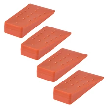 

4Pcs 14cm Orange Plastic Felling Wedge Felled Chock Tree Cutting Wedge Spiked Wedge Woodcutting Tool