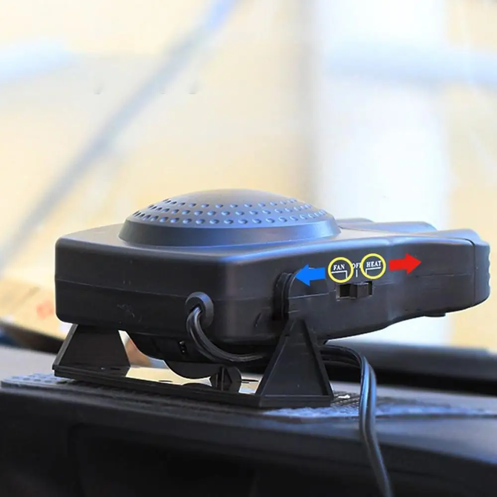 

3Holes Auto Car Electric Heater Heating Fan Window Screen Demister Defroster 12/24V Defroster Glass Defogging Defrost