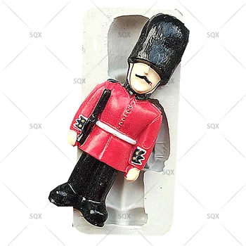 

Soldier Silicone Fondant Cake Mold Christmas Pattern Biscuits Sugar Craft Chocolate Candy Decorating Mould15285-286