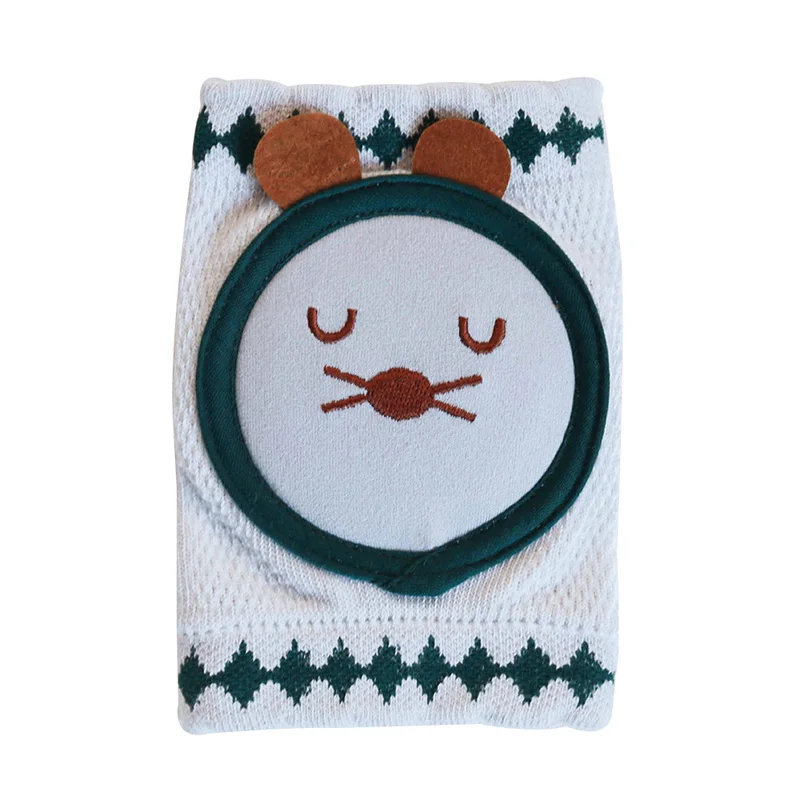 Dark Green Mickey Гетры для малышей Наколенники детские защитные наколенники Мягкие плотные Нескользящие защитные наколенники для ползания - Цвет: Dark Green Mickey