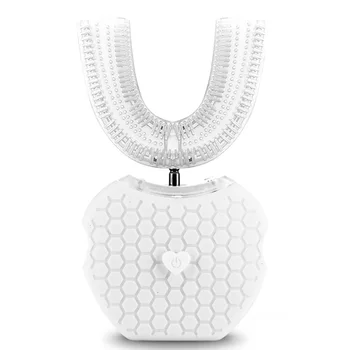 

Automatic Portable Powerful Bathroom Electric Toothbrush Tooth Care USB Rechargeable Silicone Waterproof U Type Sonic Dental