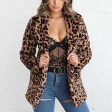 Утолщенная леопардовая Женская куртка средней длины, пальто из искусственного меха, женские тонкие повседневные меховые куртки Luipaard, женские Harajuku S20