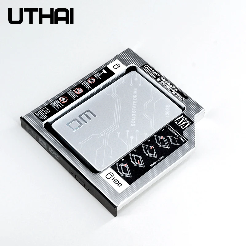 UTHAI T01 cd rom диск кронштейн для ноутбука Внутренний корпус 2 5 дюймов SATA I II III жесткий
