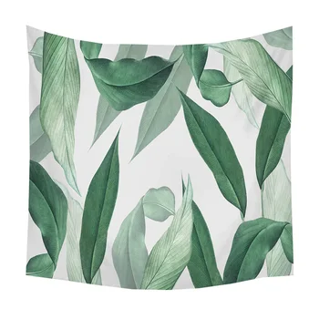 

Home Textile Tropical Plant Tapestry Bohemian Polyester Wall Hanging Curtain Blanket Yoga Mat Blanket Sandy Beach Rug