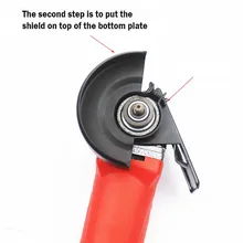 Support métallique de Base pour meuleuse d'angle 1 pièce, bouclier de protection de l'équilibre, protection de roue, outil de Conversion de Machine de coupe Variable