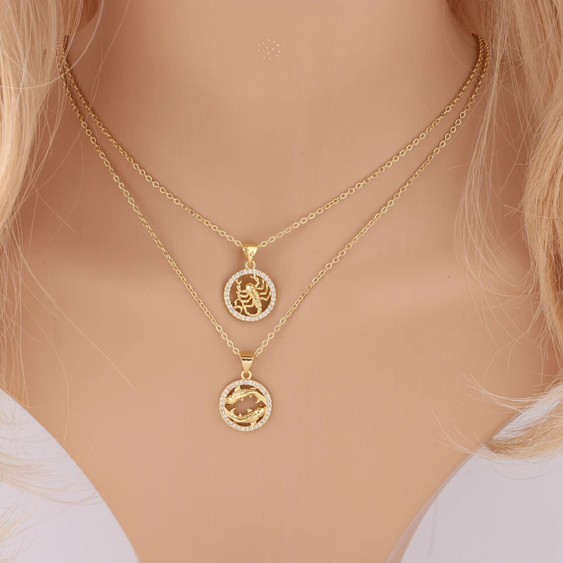 Constellation Necklace Scorpio Leo Capricorn Aquarius Necklace Zodiac Libra Taurus Virgo Gemini Sagittarius Pisces Aries Cancer - Image 3