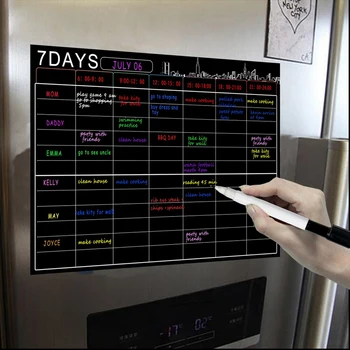 

netic Dry Erase Calendar Set 16X12 Inch Whiteboard Weekly Planner Organizer A3 White Board for Refrigerator Fridge Kitchen Ho
