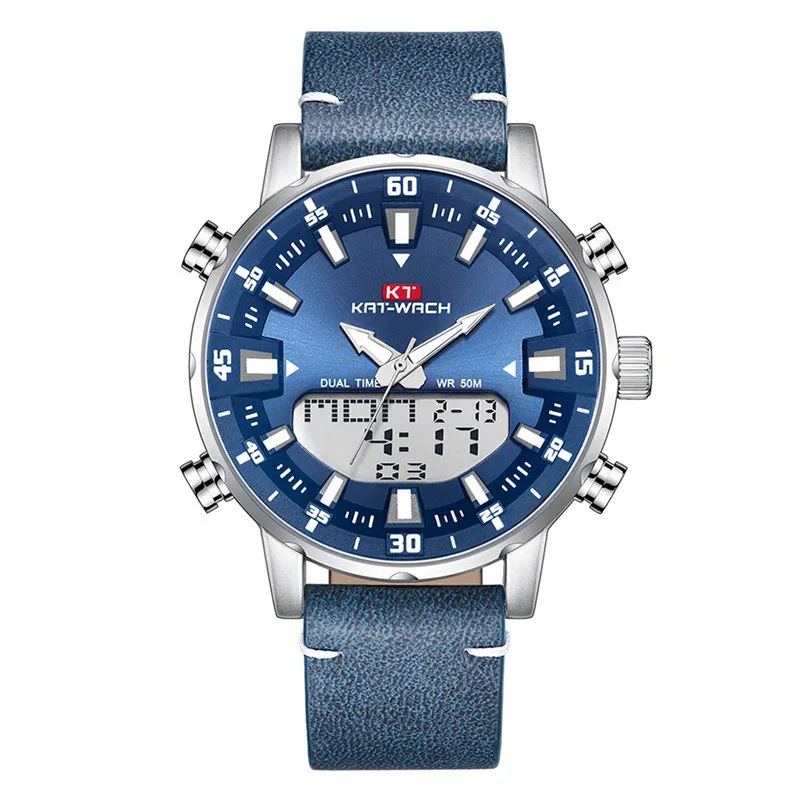 2021 Gold Wrist Watch Men Top Brand Waterproof Sports Digital Watches LED Steel Military Quartz Watch For Men Wristwatch Relogio 